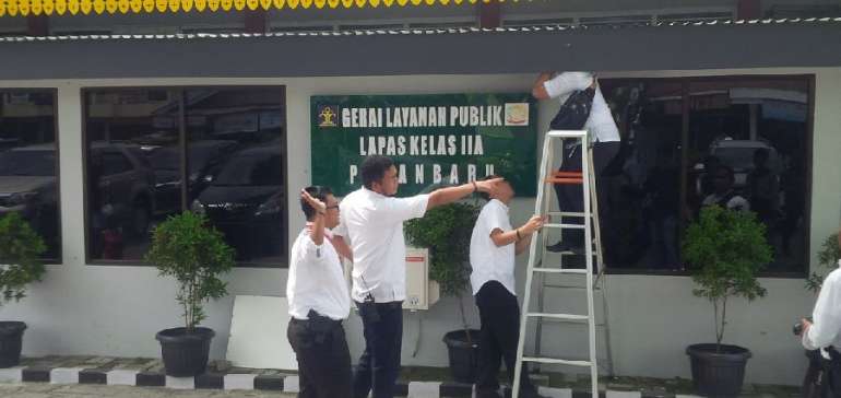 Sehari Pasca Penembakan, Polisi Masih Olah TKP Lapas Gobah Pekanbaru